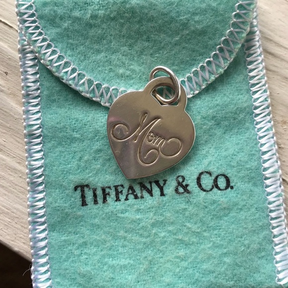 tiffany heart mom necklace